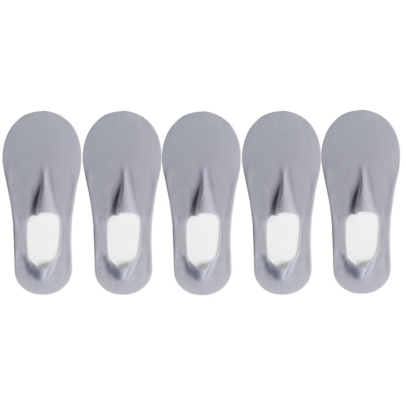 Ice Silk Solid Boat Socks