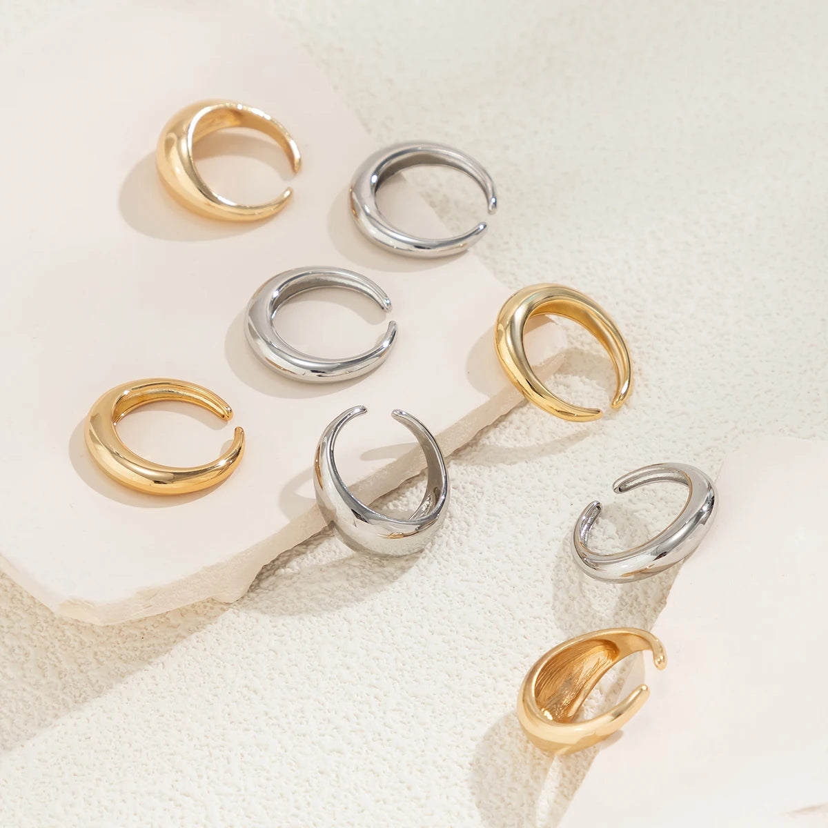 Chunky Open Smooth Surface Ring