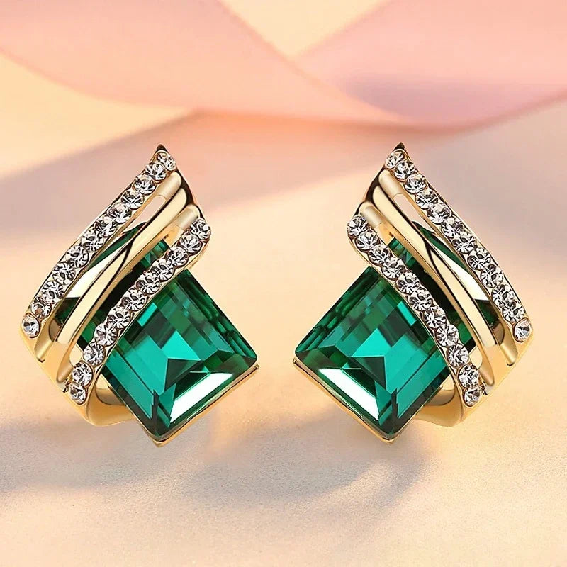 Crystal Earrings Engagement Earrings