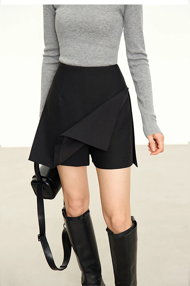 Minimalist Casual Shorts Skirts