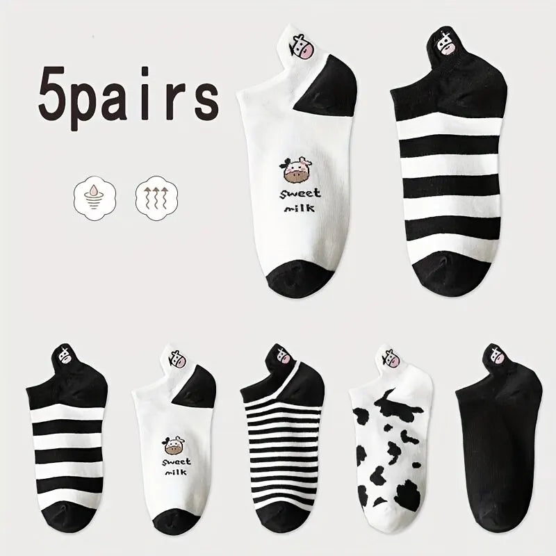 Womens Socks Lovely Cow Pattern