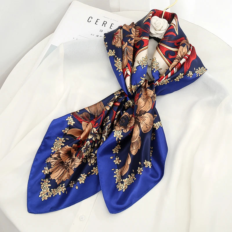 Silk Satin Square Scarf