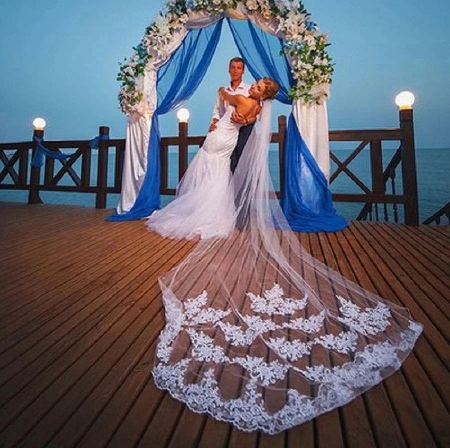 Women One-layer 3 Meters Wedding Veil