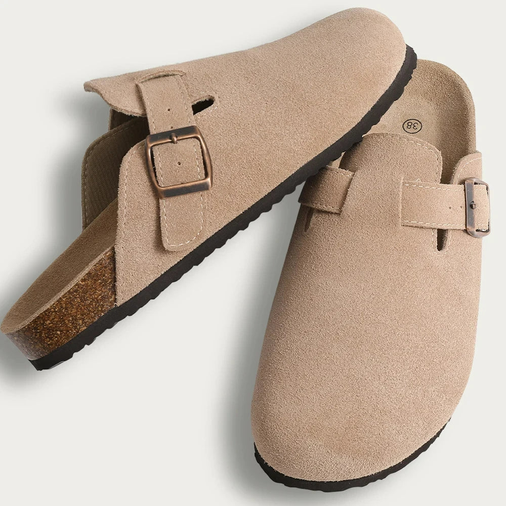 Classic Cork Antislip Outdoor Slippers With Arch Support