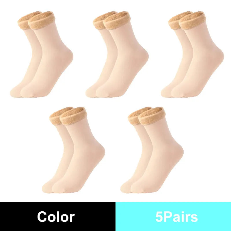 Warm Solid Women Socks