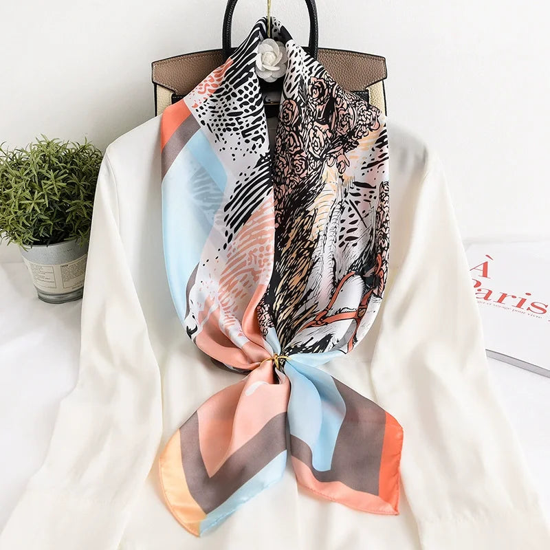 90*90cm Women Scarf Silk
