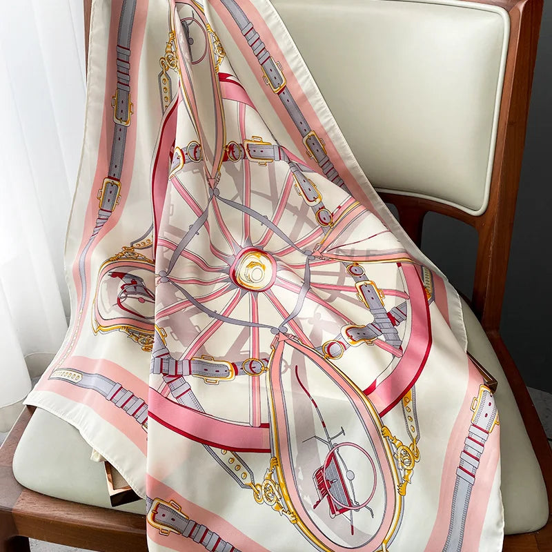 Neckerchief Female Luxury Square Scarf