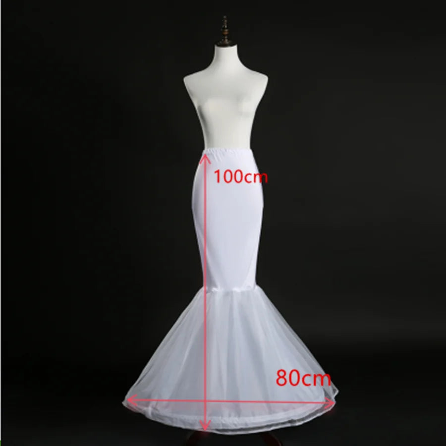 New Arrival White Mermaid Petticoat Underskirt Wedding Accessories