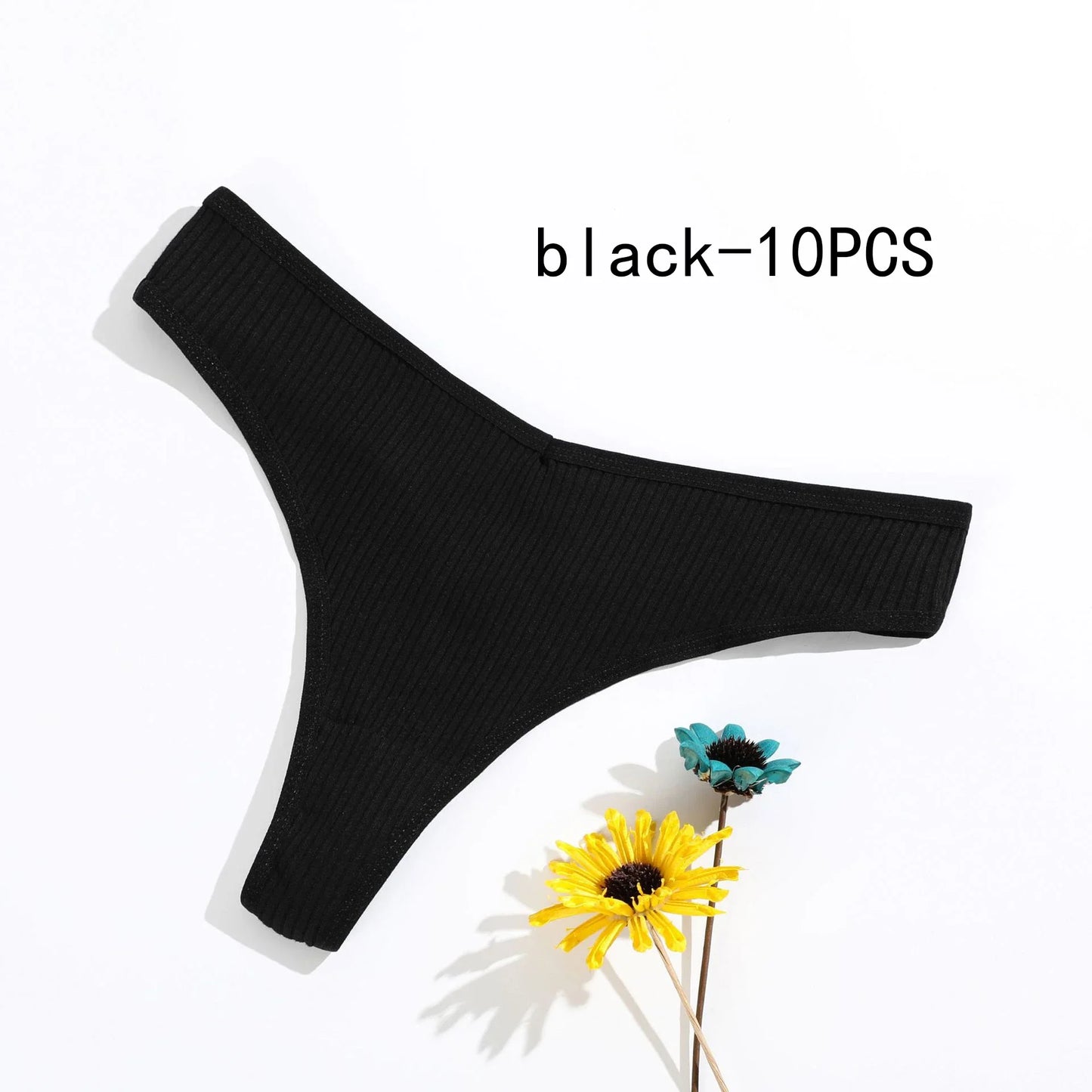 10PCS/Set Women's Panties Cotton Striped Underwear