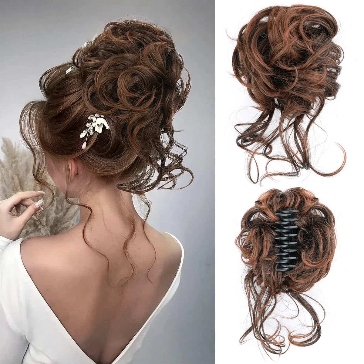 Hair Bun Clip In Ponytail Hair Extensions