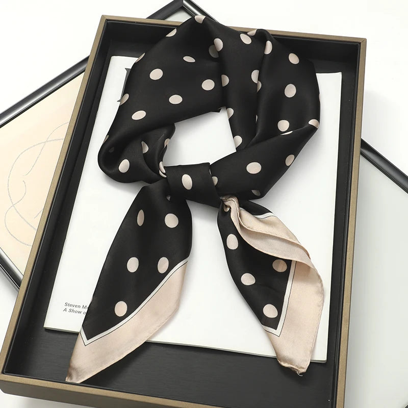 Silk Square Plaid Scarf