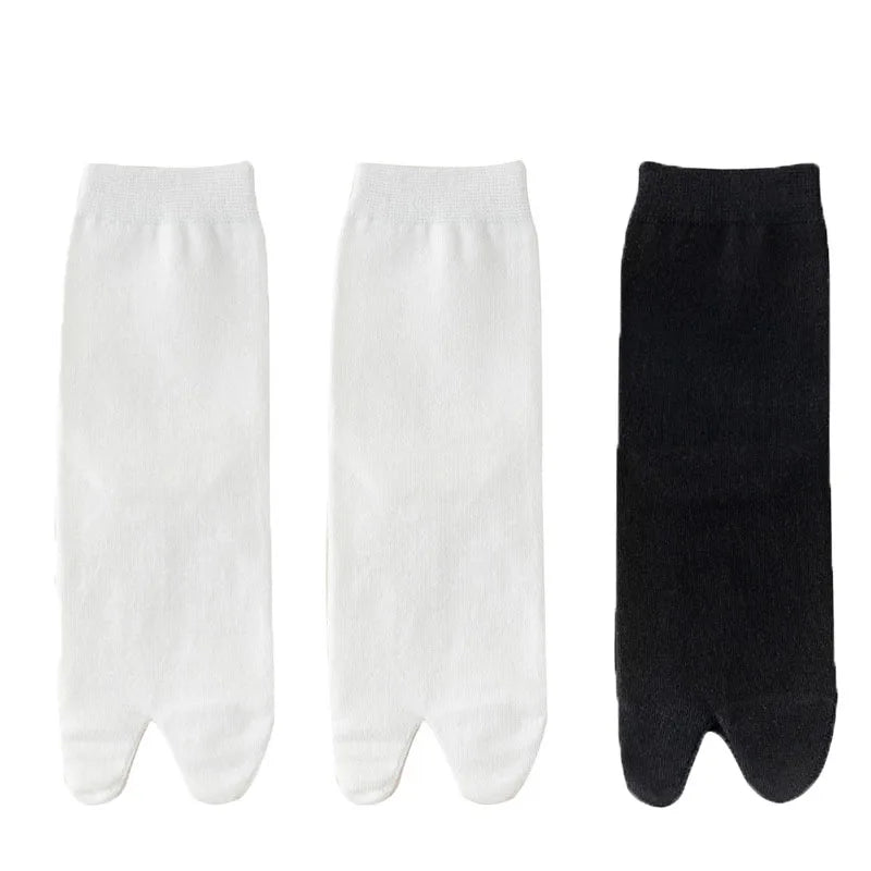 Japanese Men And Women's Summer Fiber Double Fingered Socks