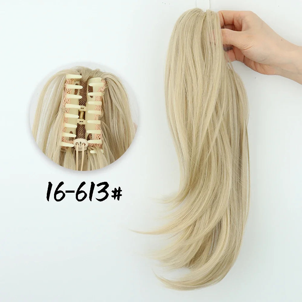Synthetic Claw Clip Ponytail Hair Extension