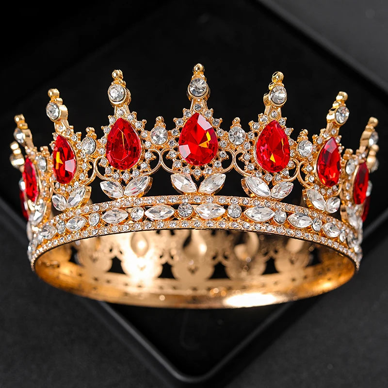 Baroque Round Wedding Crown