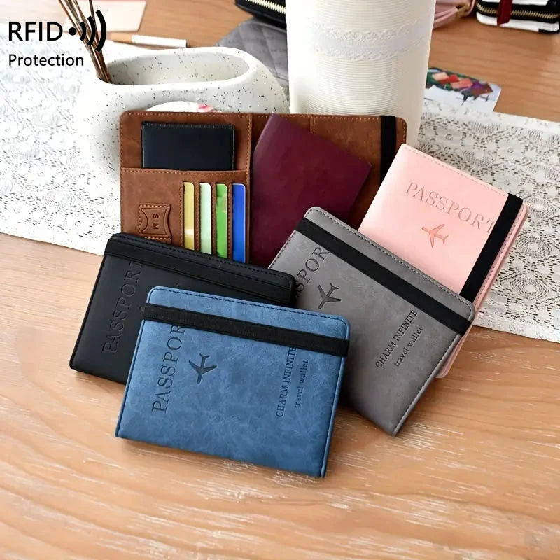 anti-theft multi-functional travel passport holder