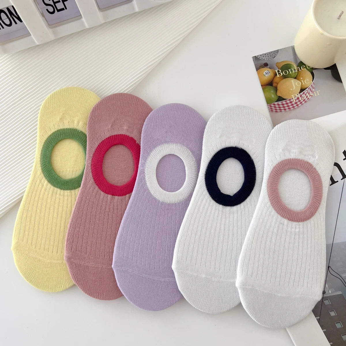 Happy Face Crew Socks