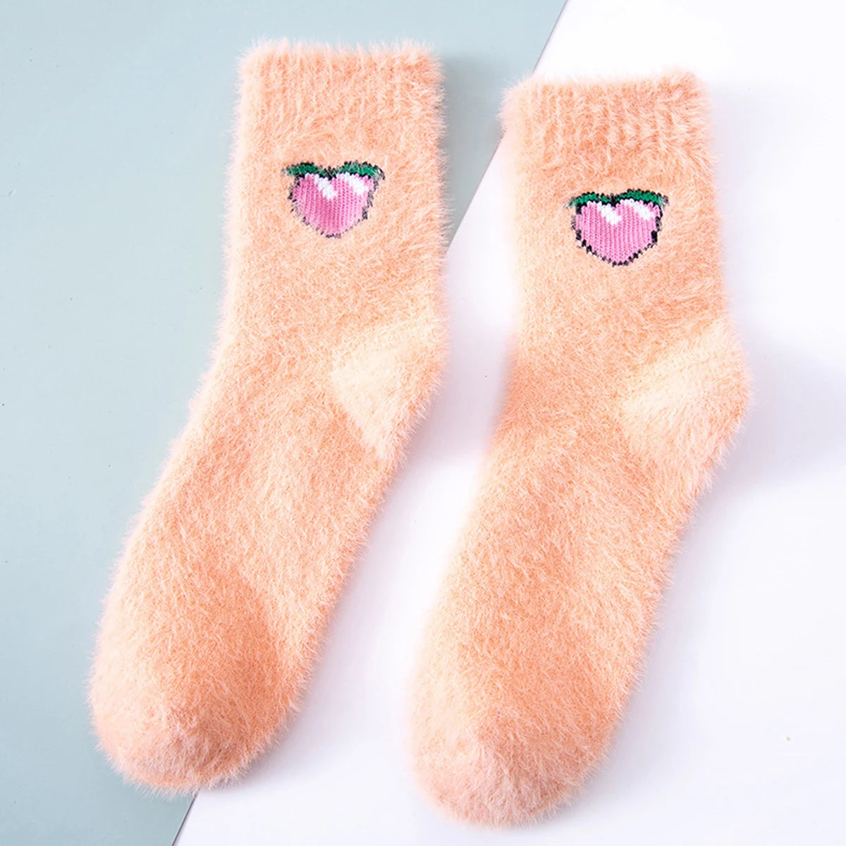 Women's Warm Solid Color Floor Socks