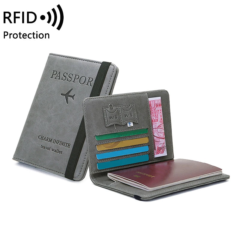 anti-theft multi-functional travel passport holder