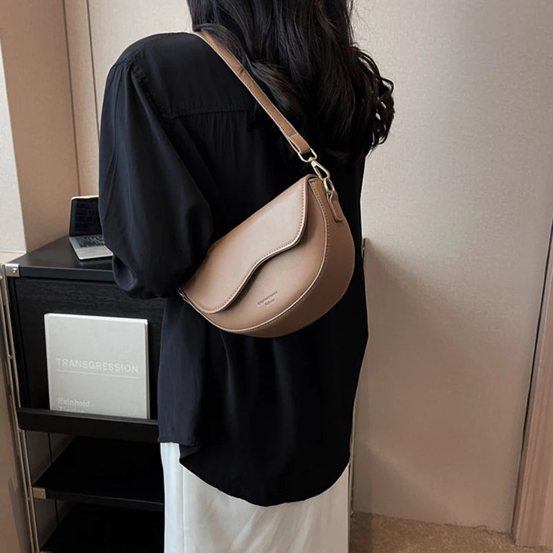 Small Saddle Shoulder Crossbody Bag