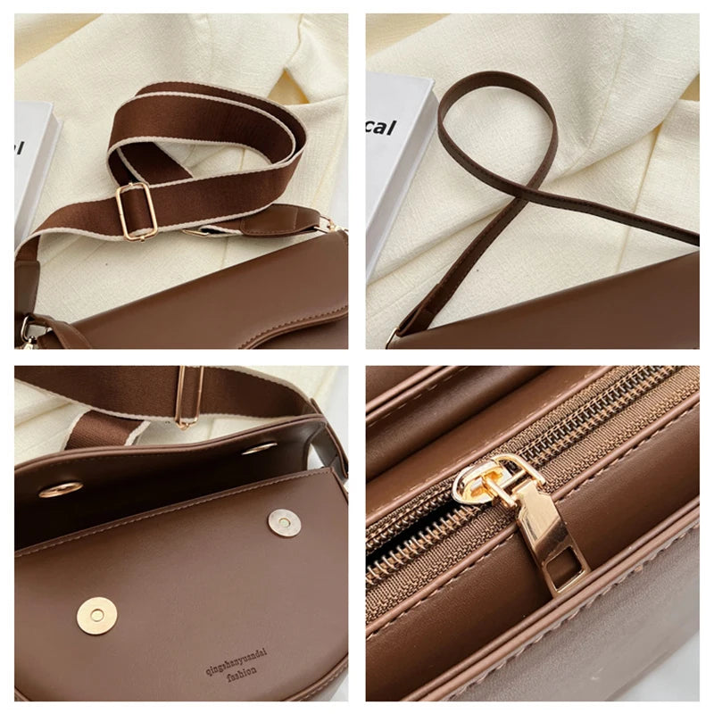 Small Saddle Shoulder Crossbody Bag