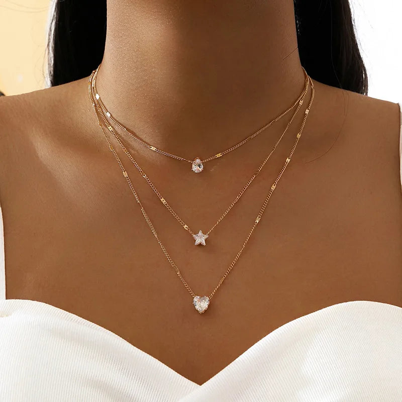 Zircon Pendant Necklace