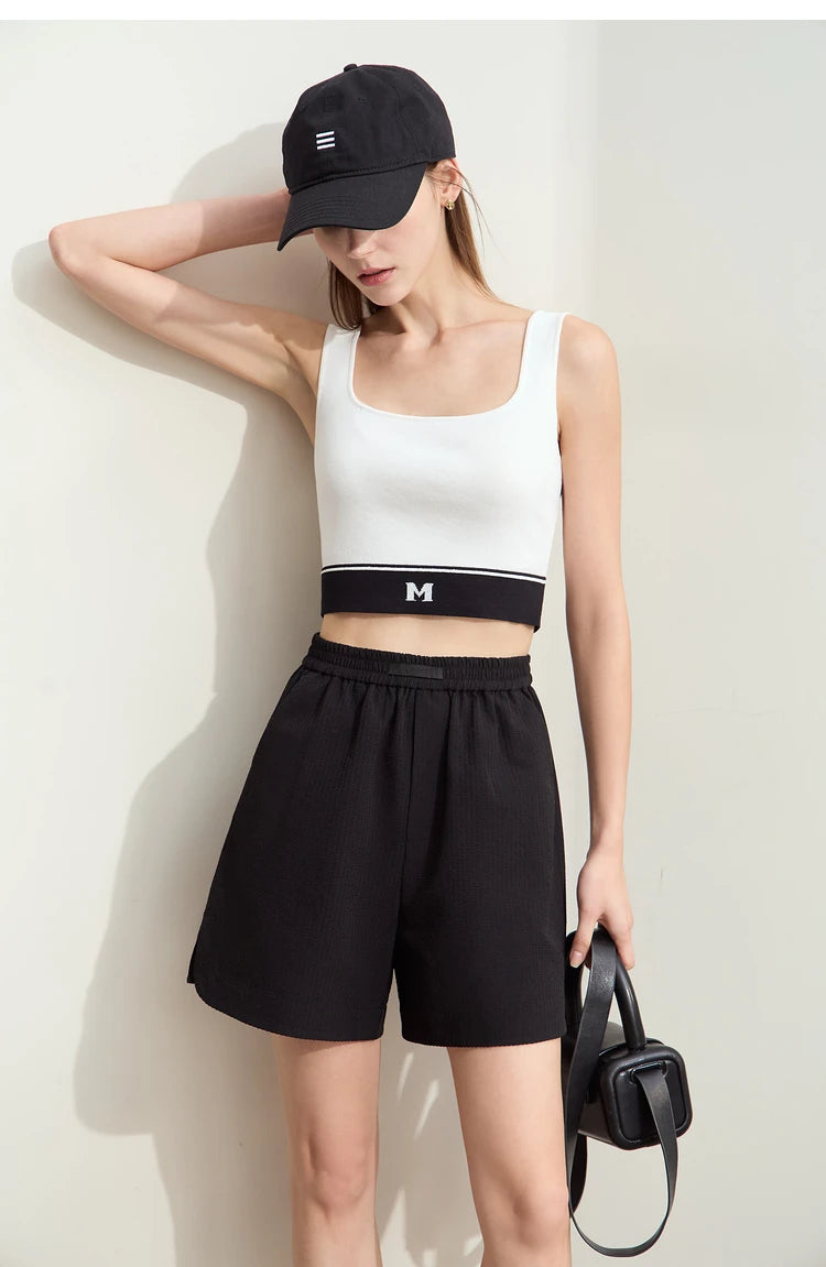Minimalism Casual Shorts For Women