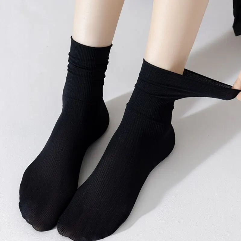 Thin Ice Silk Women's Long Tube Socks