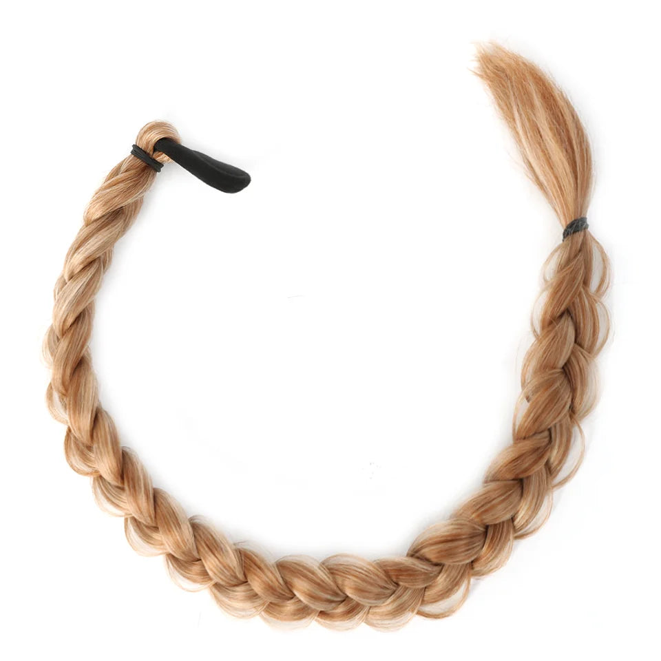 24 Inch Synthetic Long Braided Ponytail Hair Extensions