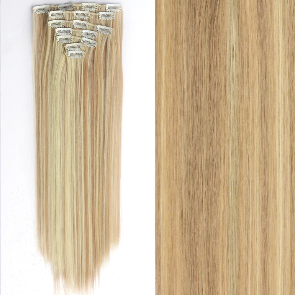 7Pcs/Set 16 Clips Hair Extension