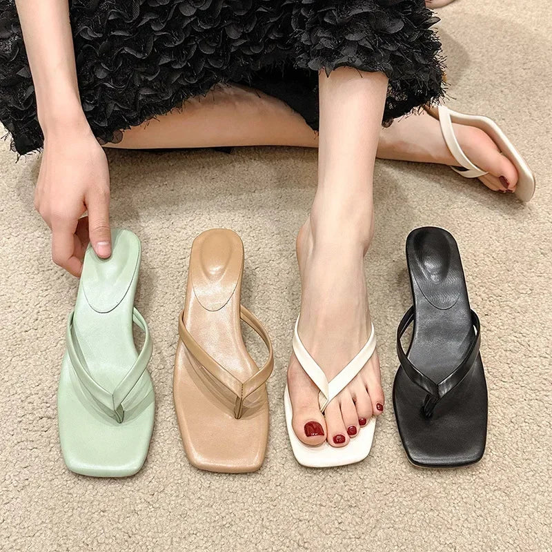 Thin Heel Flip Flops