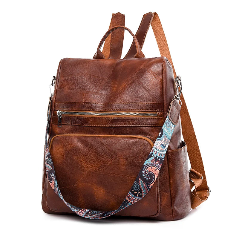3-in-1 Women Backpacks Vintage Female Shoulder Bags