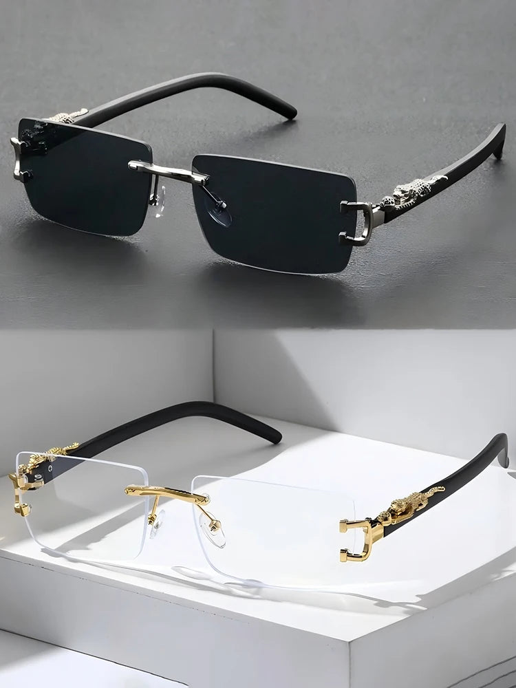 Trendy Frameless Rectangular Personalized Sunglasses