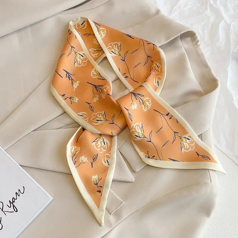 Fashion Print Hair Ribbon Scarf