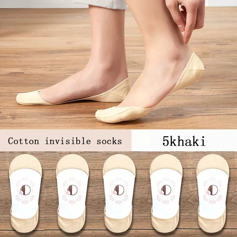 women's Super Invisible For High Heels Boat Socks