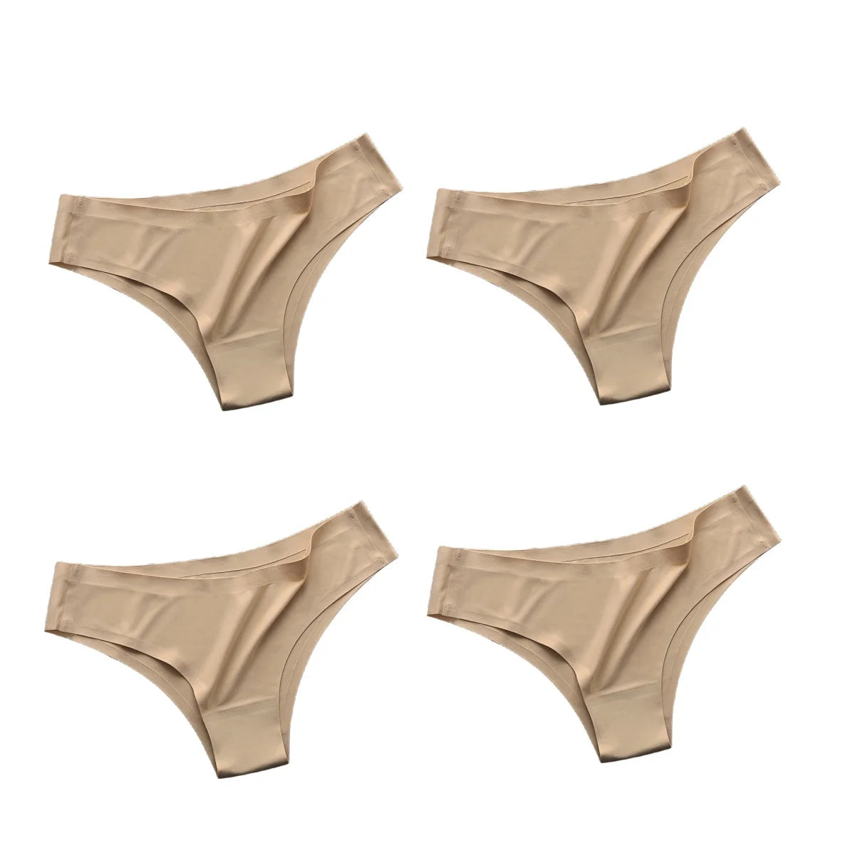 4PCS/Set Seamless Panties Ice Silk