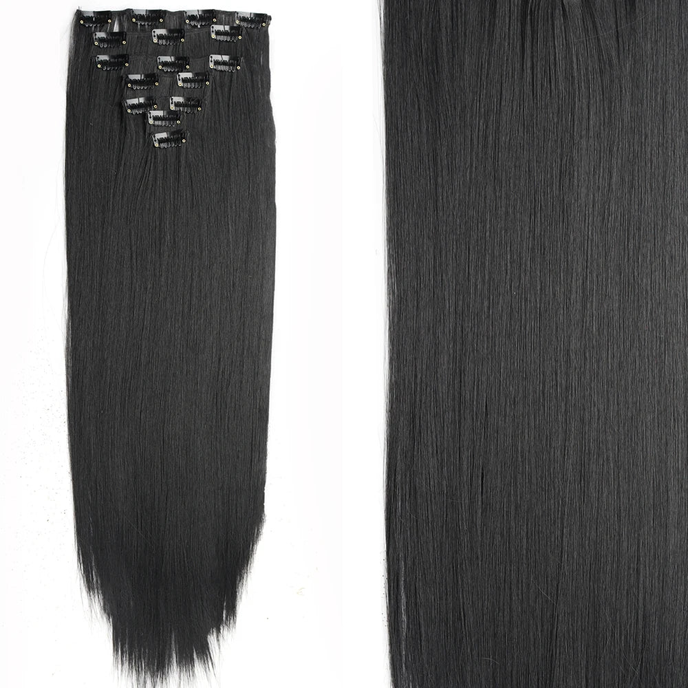 7Pcs/Set 16 Clips Hair Extension