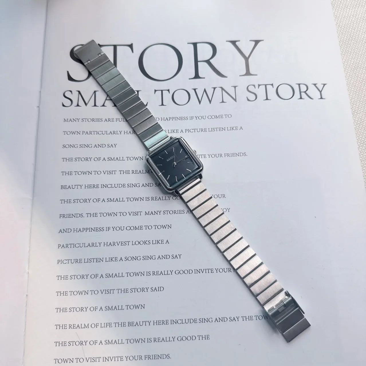 Square Watch Stainless Steel
