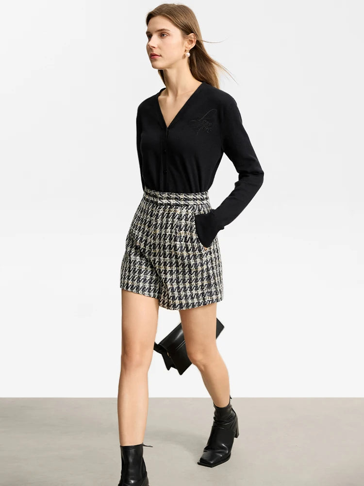 Minimalist Small Fragrant Fashion Women Shorts