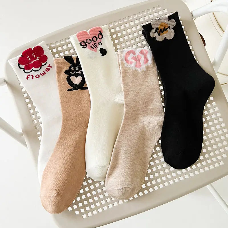 Happy Face Crew Socks