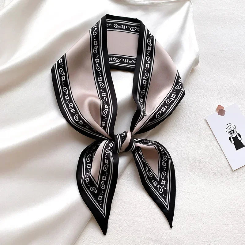 Fashion Print Hair Ribbon Scarf