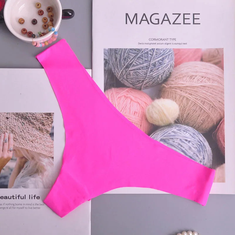 3PCS Seamless Panties Ice Silk