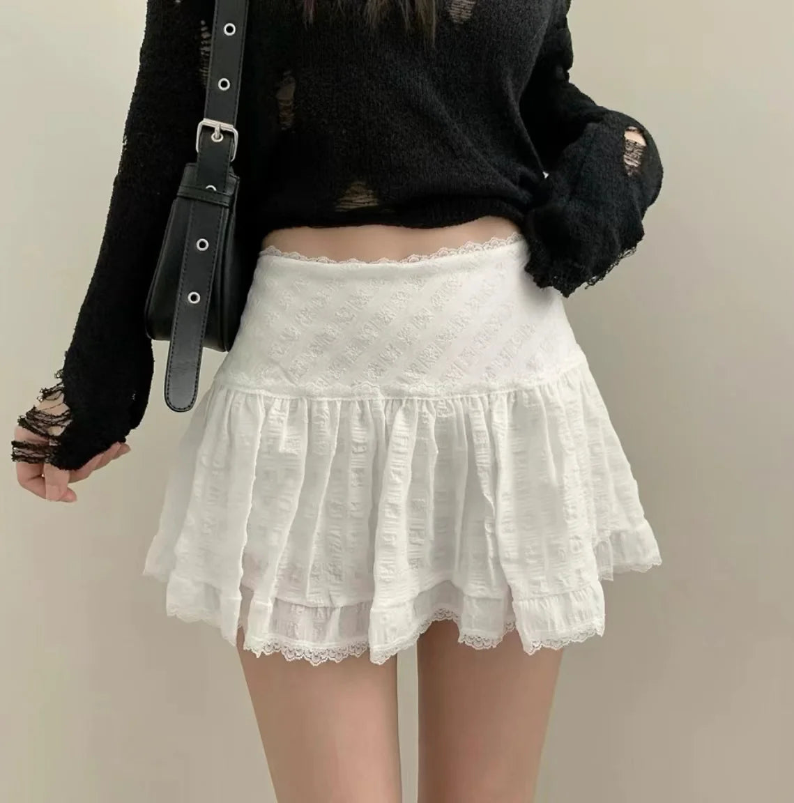 Low Rise Mini Skirt