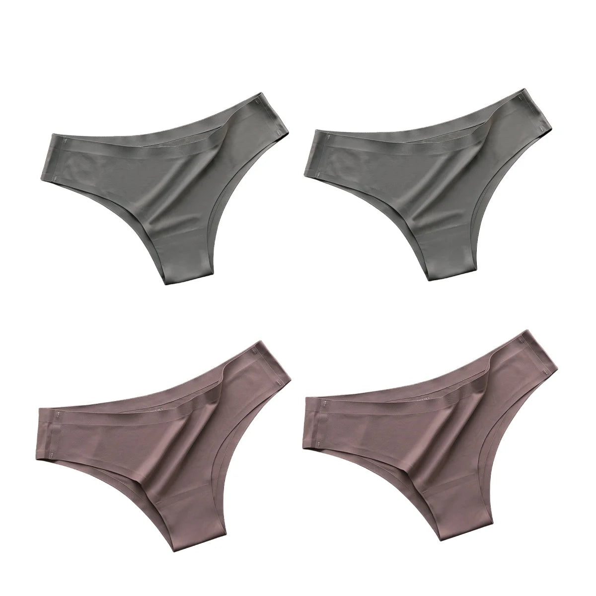4PCS/Set Seamless Panties Ice Silk
