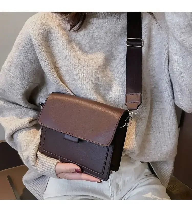 Classic Designer Leather Crossbody Bag