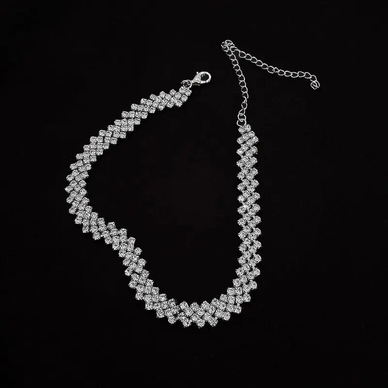 Full Rhinestone Choker Necklace