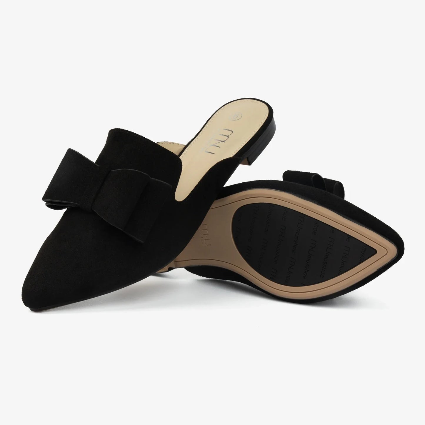 Suede Leather Slip-On Mules shoes