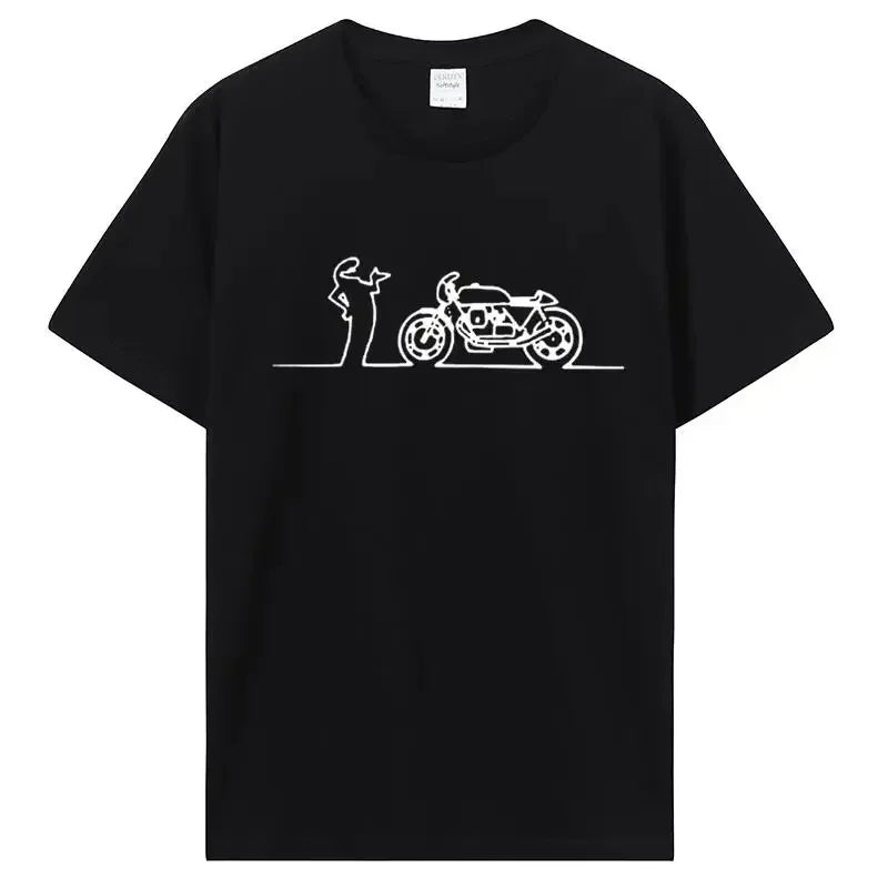 Men Women Moto Guzzi Linea Guzzisti Nomads T Shirt