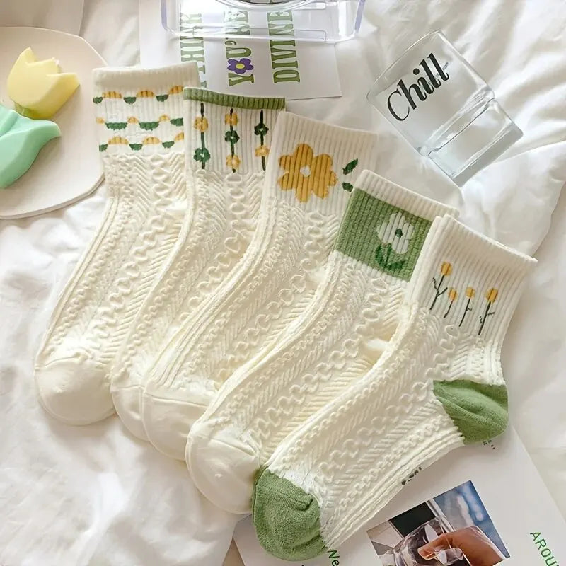 Retro Floral Socks
