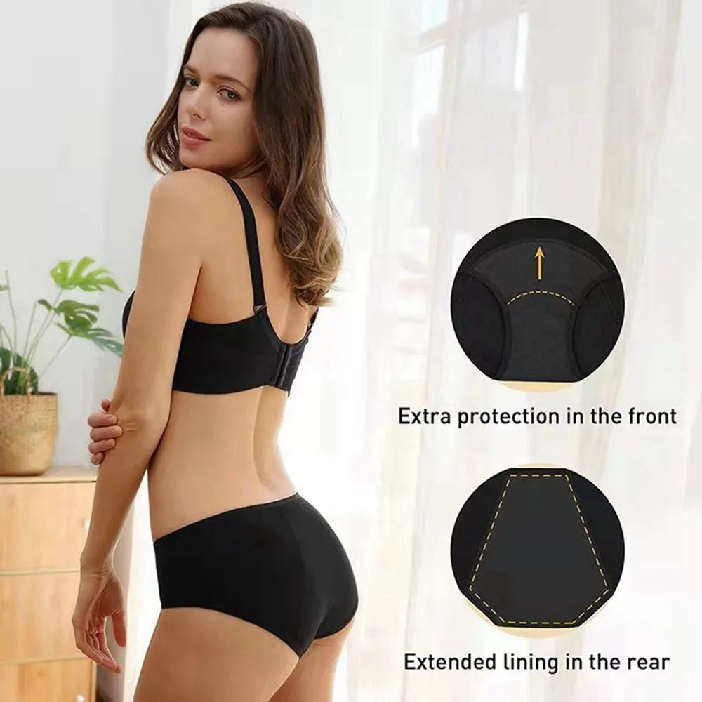 Women's cotton briefs Low Waist Physiological Period Underwear
