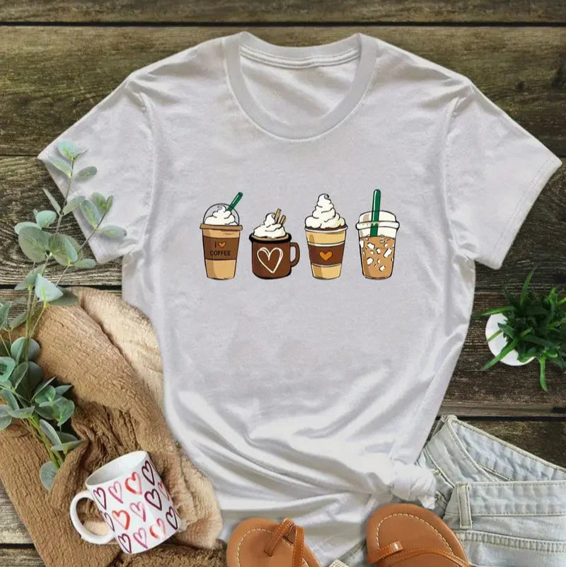 Coffee Print T-Shirt